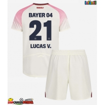 Camisa de Futebol Bayer Leverkusen Lucas Vazquez #21 Equipamento Secundário Infantil 2025-26 Manga Curta (+ Calças curtas)